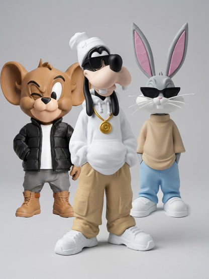 Urban Bundle – Goofy, Bugs Bunny & Jerry 60cm Figures
